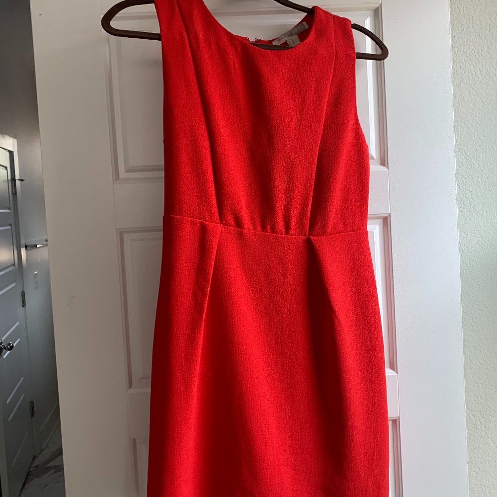Forever 21 Red Midi Work Dress
